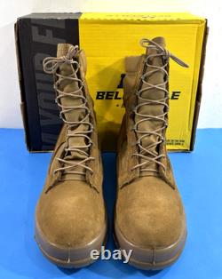 Neuf 9,5 large bottes de combat d'été USMC Belleville 590 pour homme, couleur coyote, état neuf 