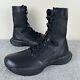 Nike Sfb B1 Triple Black Leather Tactical Military Boots Men's Size 8 Translates To "bottes Militaires Tactiques En Cuir Noir Intégral Nike Sfb B1 Pour Hommes, Taille 8."