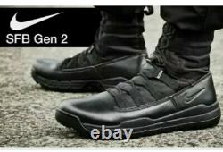 Nike Sfb Gen 2 8 Bottes Tactique 922474 001 Hommes Sz 7 Noir Militaire Leo Nouveau