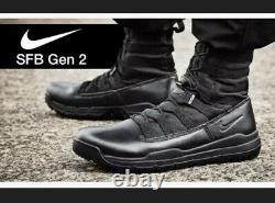 Nike Sfb Gen 2 Noir 8 Bottes Tactiques De Combat Militaire 922474-001 Hommes 13 Nouveau