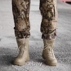 Nouveaux Bottes de Randonnée Militaires pour Hommes, Chaussures Tactiques de Combat Extérieures Antidérapantes