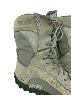 Nouvelles bottes militaires tactiques Rocky S2V pour homme, taille 10 M, vert sauge 103, combat, neuves