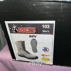 Nouvelles bottes militaires tactiques Rocky S2V pour homme, taille 9 1/2 (9,5), vert sauge 103-1, combat