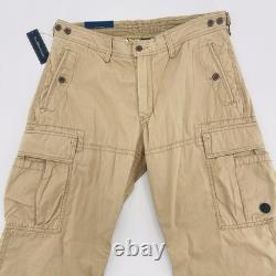 Pantalon cargo Polo Ralph Lauren pour homme 36x32 beige militaire RRL armée combat tactique