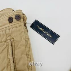 Pantalon cargo Polo Ralph Lauren pour homme 36x32 beige militaire RRL armée combat tactique