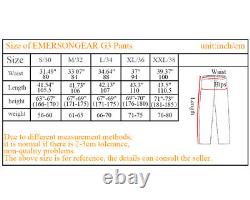 Pantalon de combat militaire Emerson G3 BDU avec genouillère Tactique Gen3 Taille S US