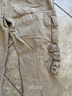 Pantalon de combat utilitaire militaire paratrooper Polo Ralph Lauren vintage 34x32