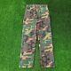 Pantalon Tactique Vintage En Camouflage Woodland Des Années 70, 31x33 (34x34) Militaire Combat Talon Usa