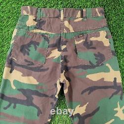 Pantalon tactique vintage en camouflage woodland des années 70, 31x33 (34x34) Militaire Combat TALON USA