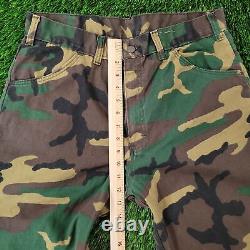Pantalon tactique vintage en camouflage woodland des années 70, 31x33 (34x34) Militaire Combat TALON USA