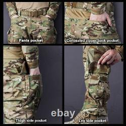 Pantalons De Combat Idogear G3 Avec Des Pads De Genou Airsoft Tactical Pantalons Multicam Military
