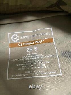 Pantalons de combat Crye Precision Multicam G3 28 SHORT Militaire tactique