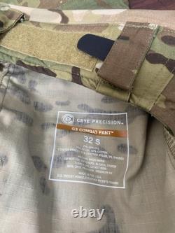 Pantalons de combat Crye Precision Multicam G3 32 COURT tactiques militaires