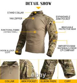 Pantalons de combat Emersongear G3 pour hommes, camouflage cargo, trousers Airsoft militaires RG