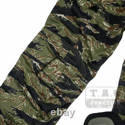 Pantalons de combat tactiques G4 militaires à rayures de tigre avec genouillères