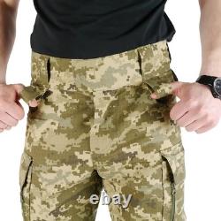 Pantalons de combat tactiques en ripstop camouflage pixel ukrainien pantalons cargo militaires