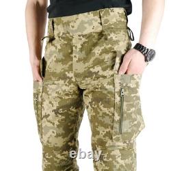 Pantalons de combat tactiques en ripstop camouflage pixel ukrainien pantalons cargo militaires