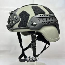 Petit casque tactique de combat avancé balistique militaire SWAT gris et noir MICH