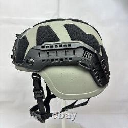 Petit casque tactique de combat avancé balistique militaire SWAT gris et noir MICH