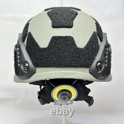 Petit casque tactique de combat avancé balistique militaire SWAT gris et noir MICH