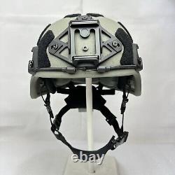 Petit casque tactique de combat avancé balistique militaire SWAT gris et noir MICH