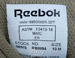 Reebok Hommes Réponse Rapide Toe Composite Bottes Tactiques Taille 10 Tan Rb8894 152 $