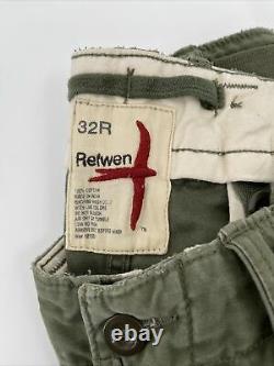 Relwen Hommes 32r Cargo De Combat Tactique Militaire Style Pantalons Réglable Vert