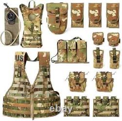 Sac à dos tactique Molle II militaire, pack d'assaut, gilet de combat FLC