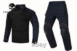 Tenue de combat tactique militaire Emersongear G3 uniforme BDU bleu marine