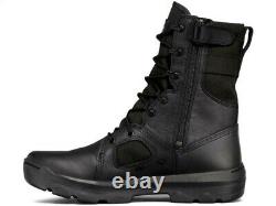 Under Armour Fnp Tactical Side Zip Black Leather Military Cops Army Boots 13 Hommes