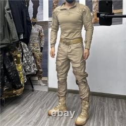 Uniforme de combat tactique entraînement peinture militaire chemise pantalon airsoft fan de l'armée