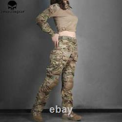 Uniforme de combat tactique militaire pour femme G3 Chemise et pantalon Vêtements Ensemble Taille S US