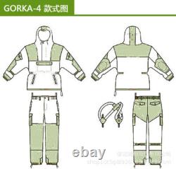 Uniforme de combat tactique militaire russe Gorka 4M Force spéciale veste et pantalon
