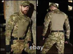 Uniforme militaire tactique d'été multicam, combinaison de combat multicam, vêtements tactiques.