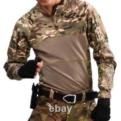 Uniforme militaire tactique d'été multicam, combinaison de combat multicam, vêtements tactiques.