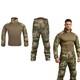 Uniforme Tactique Emerson Bdu E2 Ensemble Chemise De Combat Et Pantalon Avec Genouill&egrave;res, Tenue Militaire