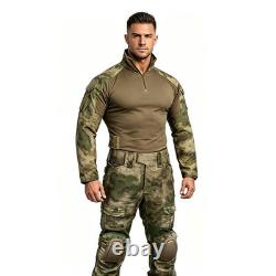 Uniforme tactique EMERSON BDU G2 ensemble chemise et pantalon de combat avec genouillères, tenue militaire