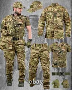 Uniforme tactique d'été multicam rip-stop, kit de combat militaire multicam, tac
