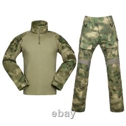 Uniformes tactiques pour hommes Ensemble de vêtements militaires camouflage Pantalon de combat Chemise militaire