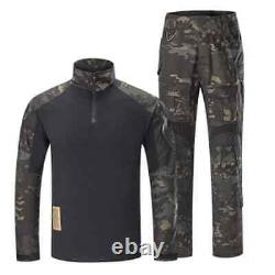 Uniformes tactiques pour hommes Ensembles de vêtements militaires de camouflage Pantalon de combat Chemise de combat de l'armée