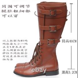 Us Military Wwii Cavalry Hoplite Long Bottes Cowhide Tactique Army Chaussures De Combat