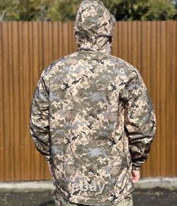 Veste SoftShell ukrainienne tactique militaire de camouflage pixel mm-14