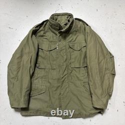 Veste de combat de campagne militaire américaine vintage des années 1980 M-65 tactique OG-107 petite courte