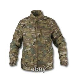 Veste polaire tactique coupe-vent militaire de combat sans capuche Multicam