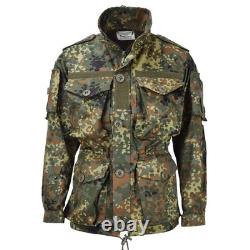 Veste tactique de combat militaire Leo Kohler légère de terrain camouflage flecktarn