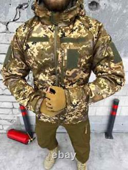 Veste tactique parka à capuche pour hommes de l'armée ukrainienne combat militaire ZSU.