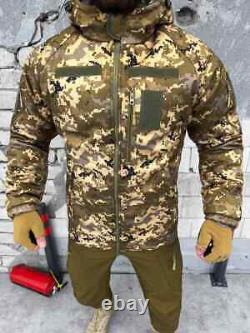 Veste tactique parka à capuche pour hommes de l'armée ukrainienne combat militaire ZSU.