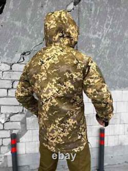 Veste tactique parka à capuche pour hommes de l'armée ukrainienne combat militaire ZSU.