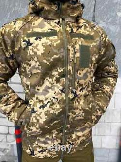 Veste tactique parka à capuche pour hommes de l'armée ukrainienne combat militaire ZSU.