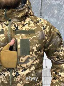 Veste tactique parka à capuche pour hommes de l'armée ukrainienne combat militaire ZSU.